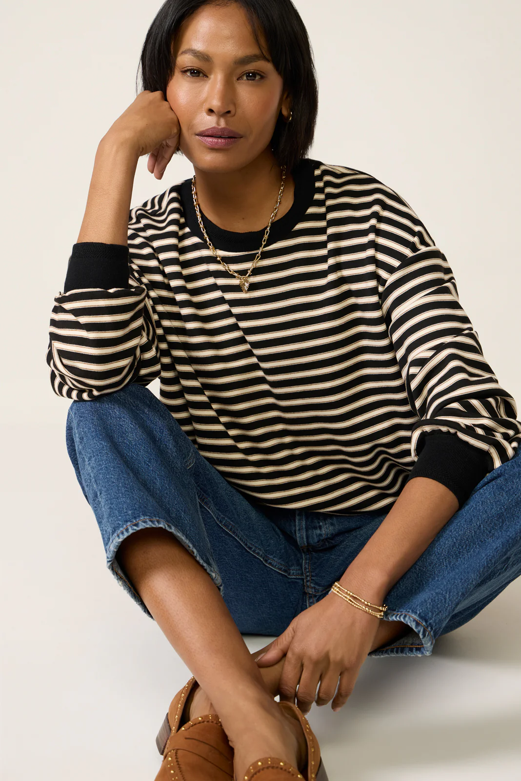 Kaylin Cozy Stripe Tee - Image 5