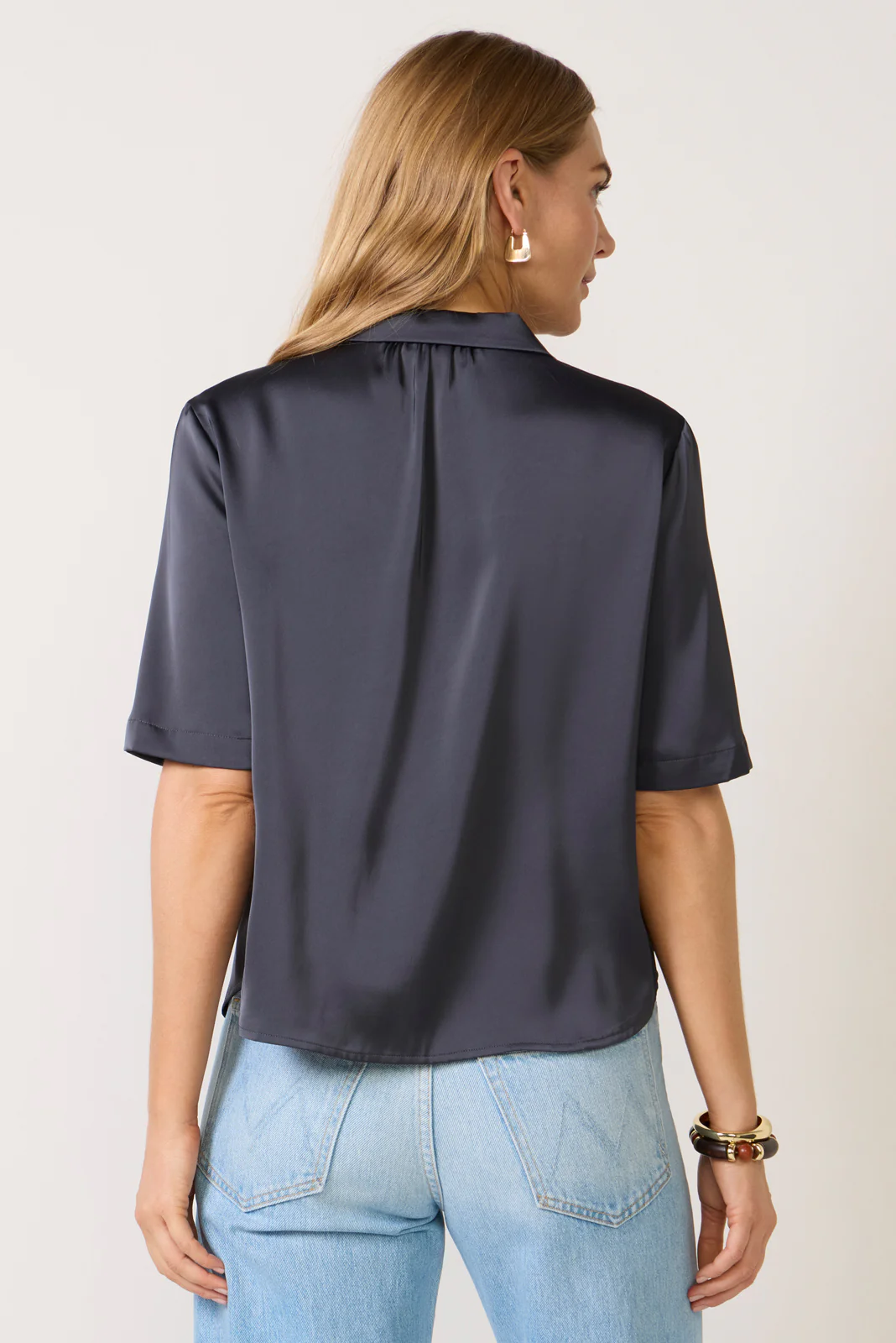 Kellie Satin Resort Shirt - Image 4
