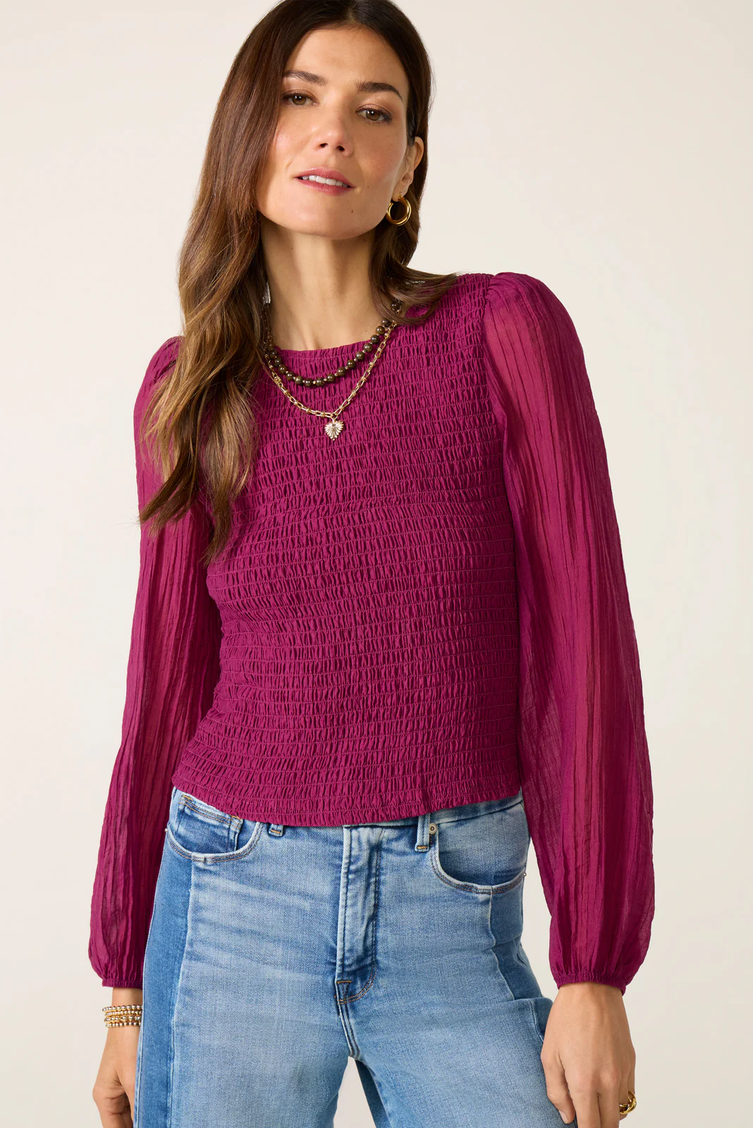 Kendall Smocked Blouse - Image 5