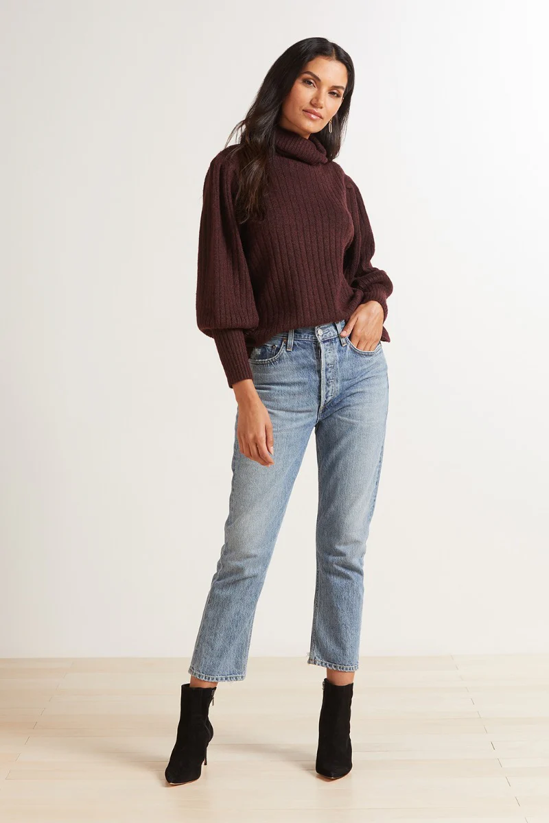 Kenzie Balloon Turtleneck Pullover - Image 3