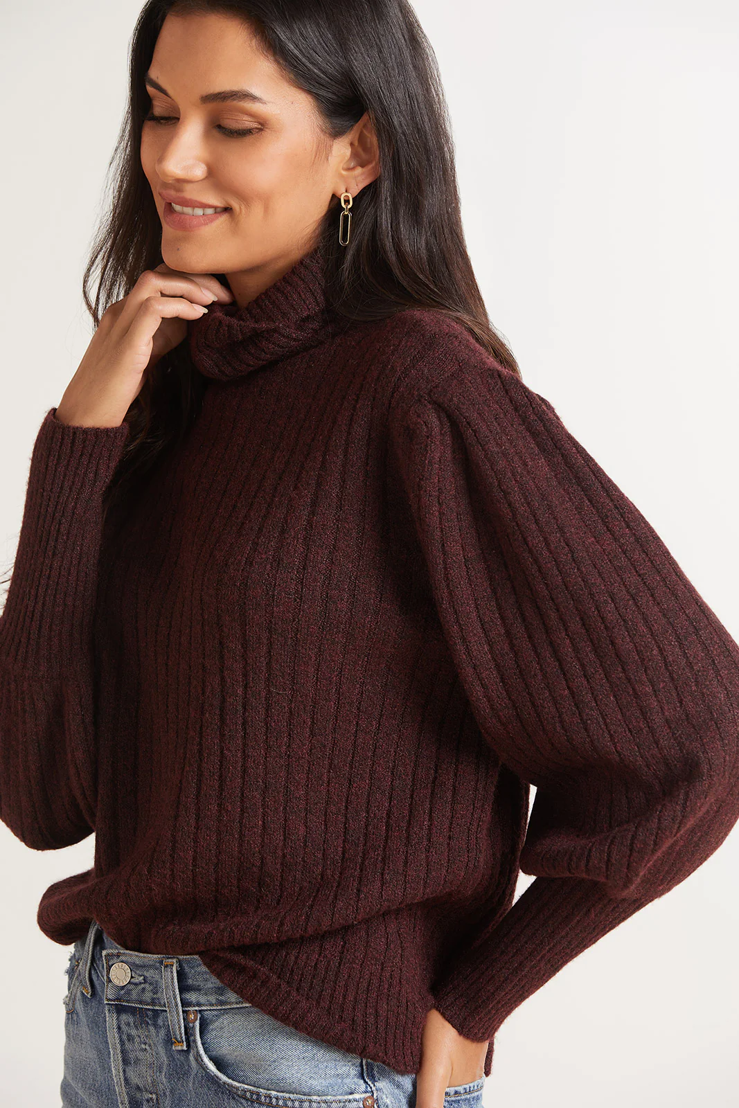 Kenzie Balloon Turtleneck Pullover - Image 6