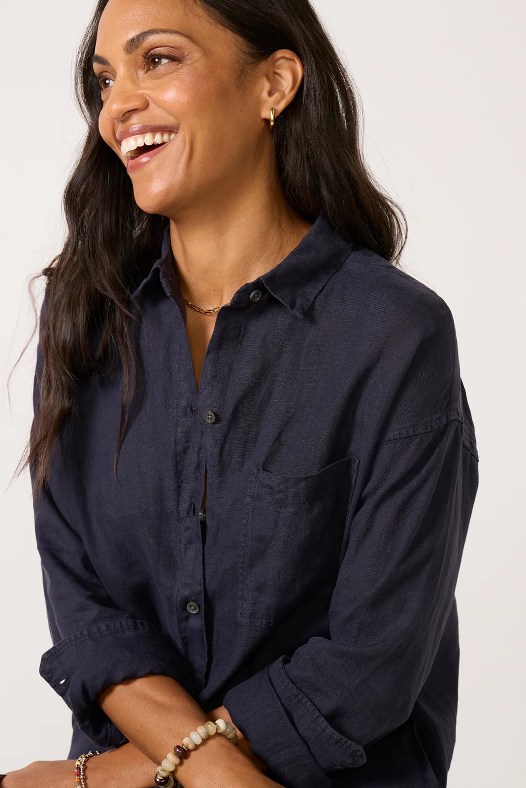 Kerry Linen Shirt Dress - Image 3