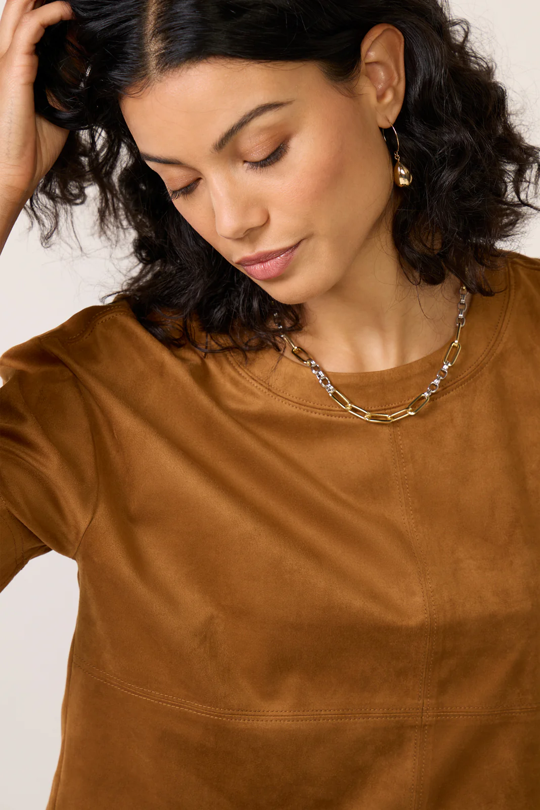 Kimberly Faux Suede Top - Image 3