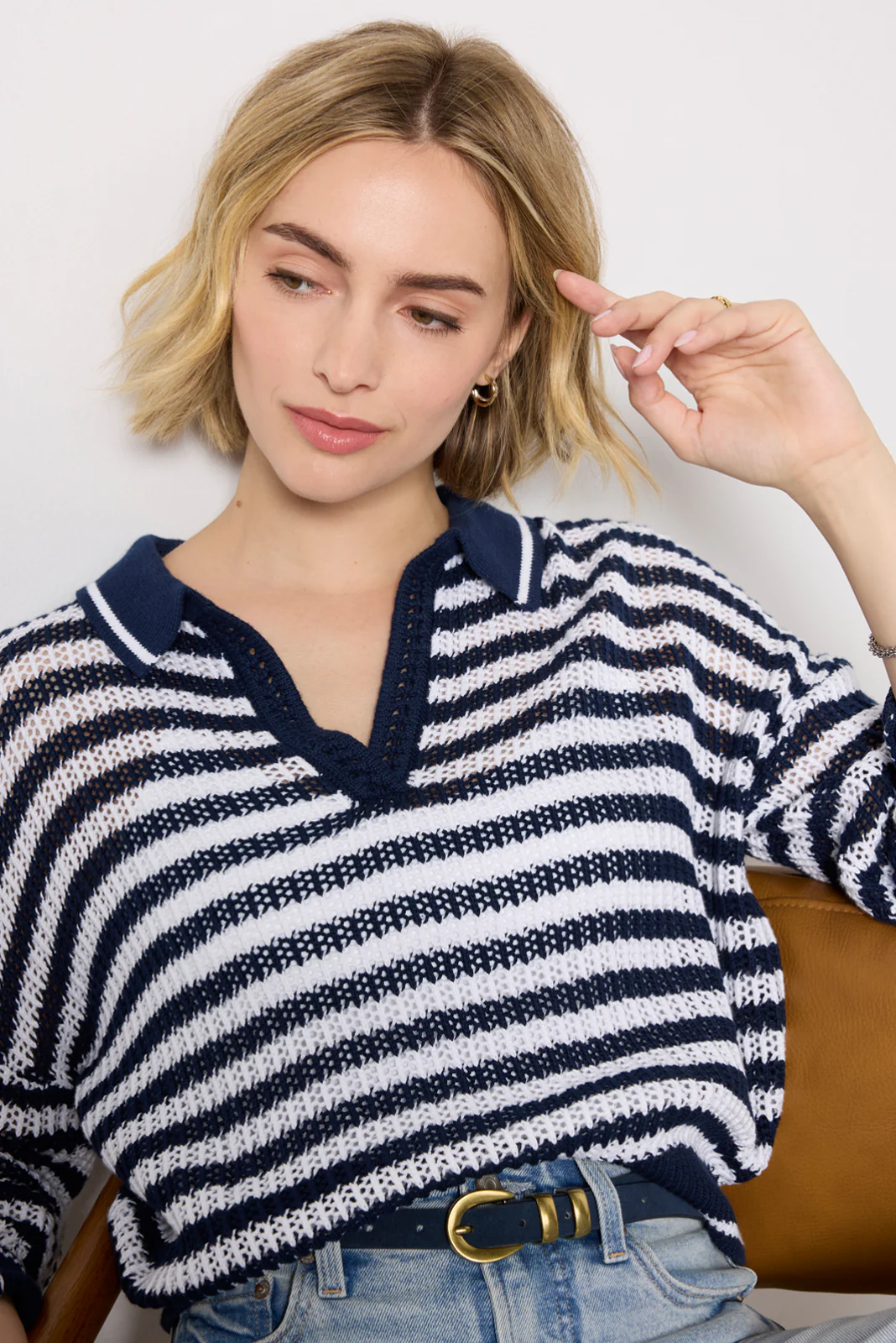 Kimberly Stripe Tipping Pullover - Image 3