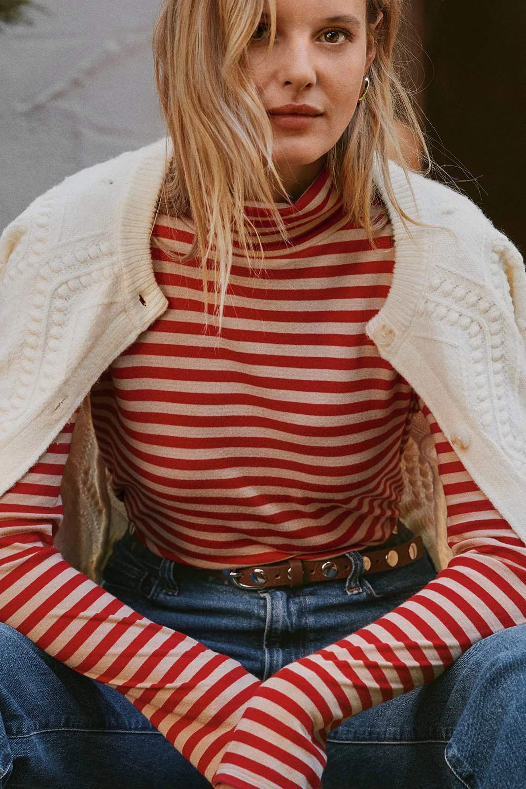 Kitty Bobble Crew Cardigan - Image 6
