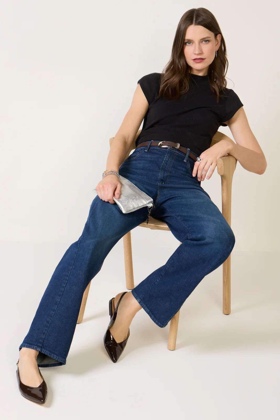 Kori Mock Neck Rib Top - Image 2