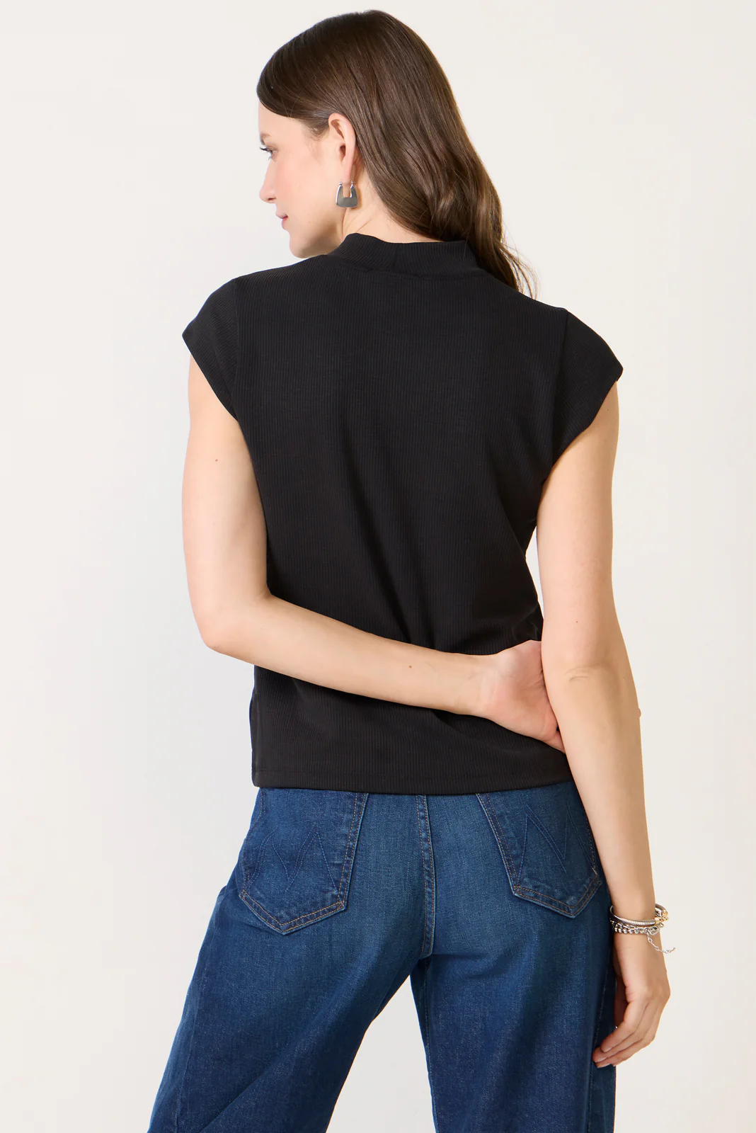 Kori Mock Neck Rib Top - Image 4