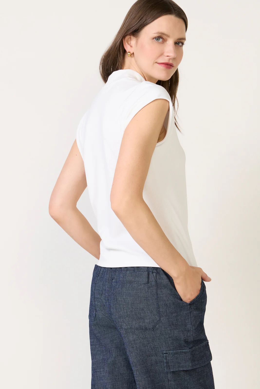 Kori Mock Neck Rib Top - Image 4
