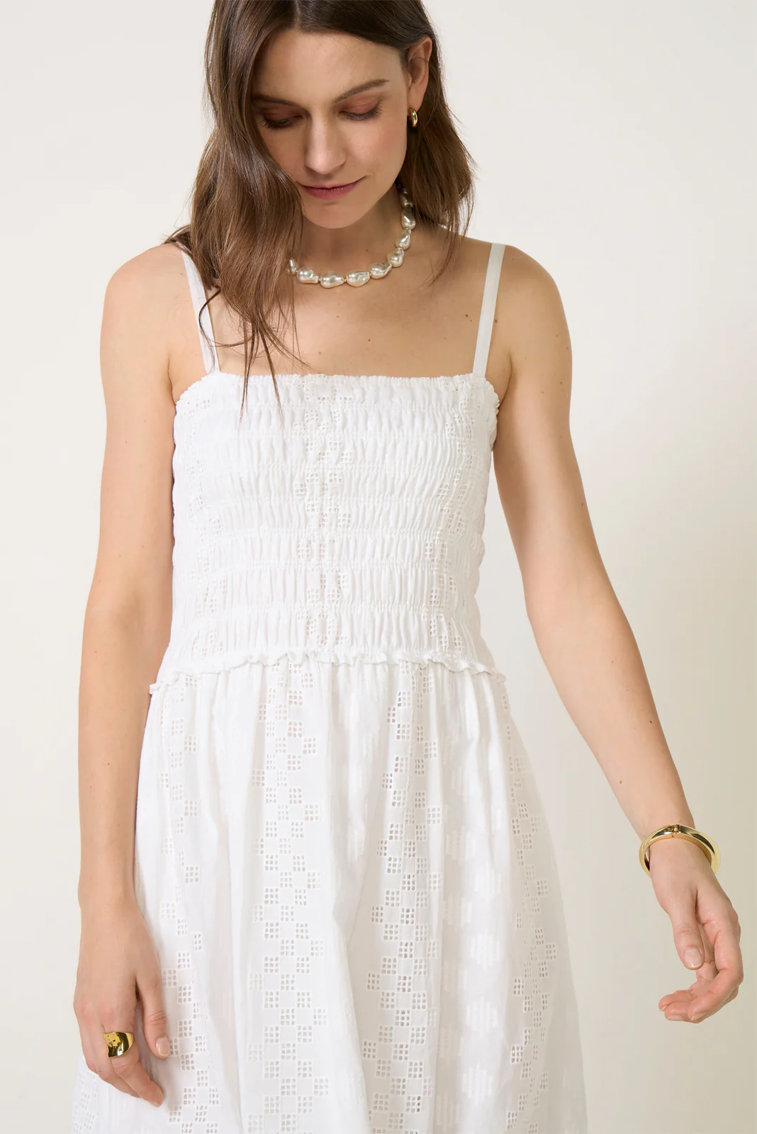 Kyleah Geo Eyelet Dress - Image 5