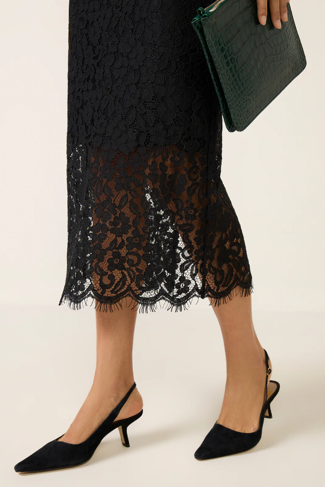 Lace Midi Skirt - Image 2