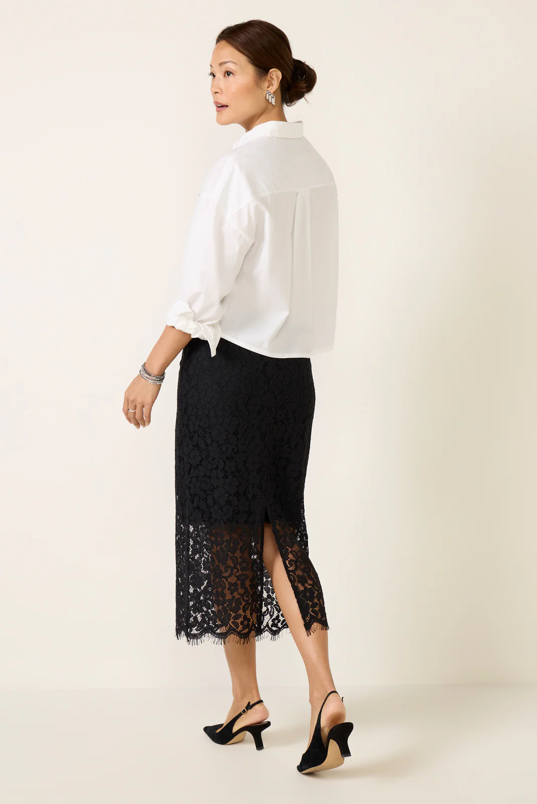 Lace Midi Skirt - Image 4