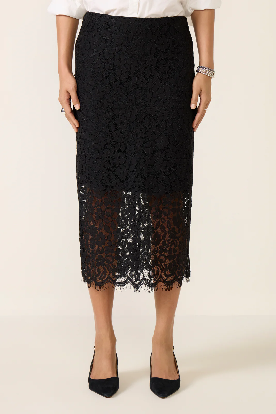 Lace Midi Skirt - Image 6