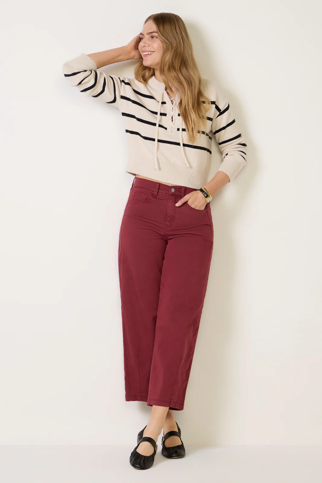 Lace Up Sweater - Image 2