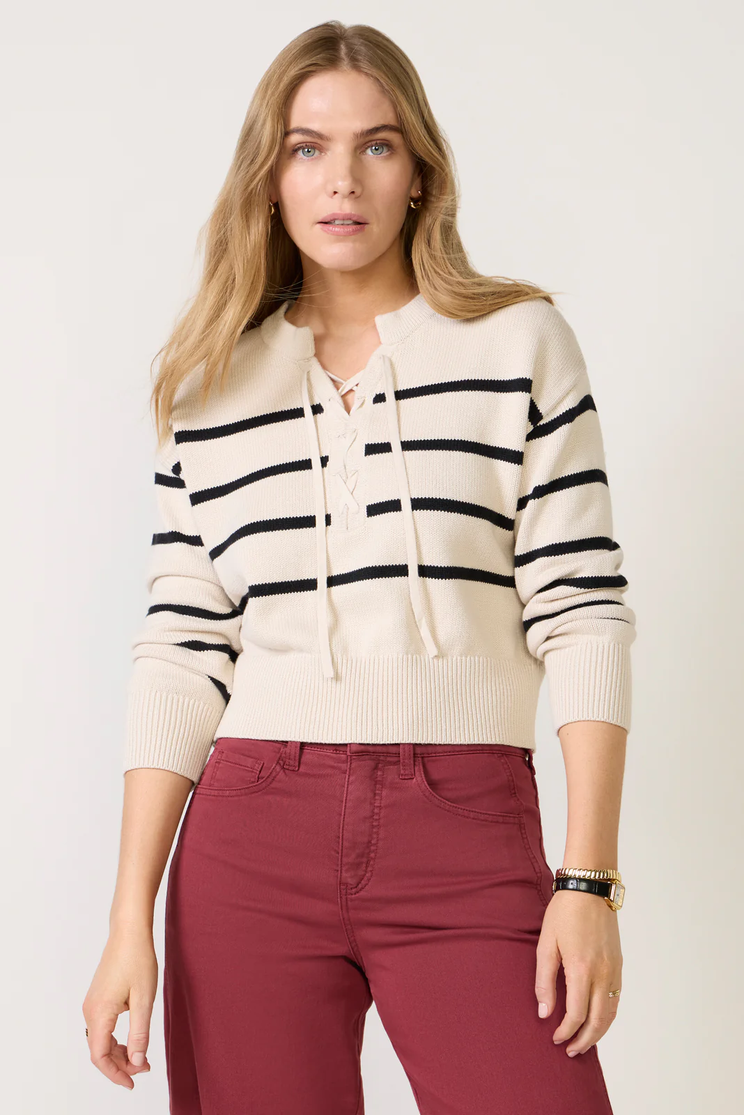 Lace Up Sweater - Image 3