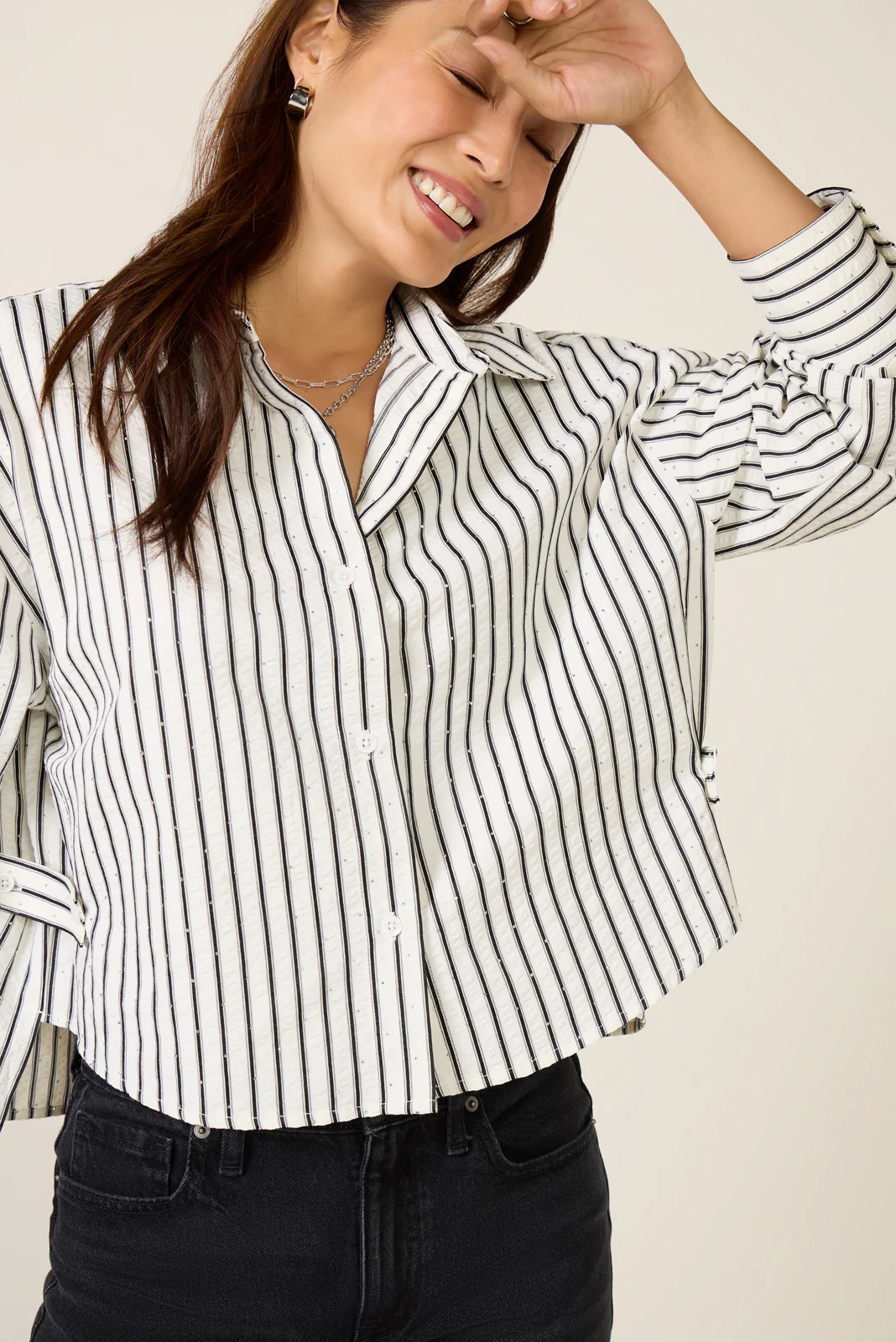 Laurent Rhinestone Blouse - Image 5