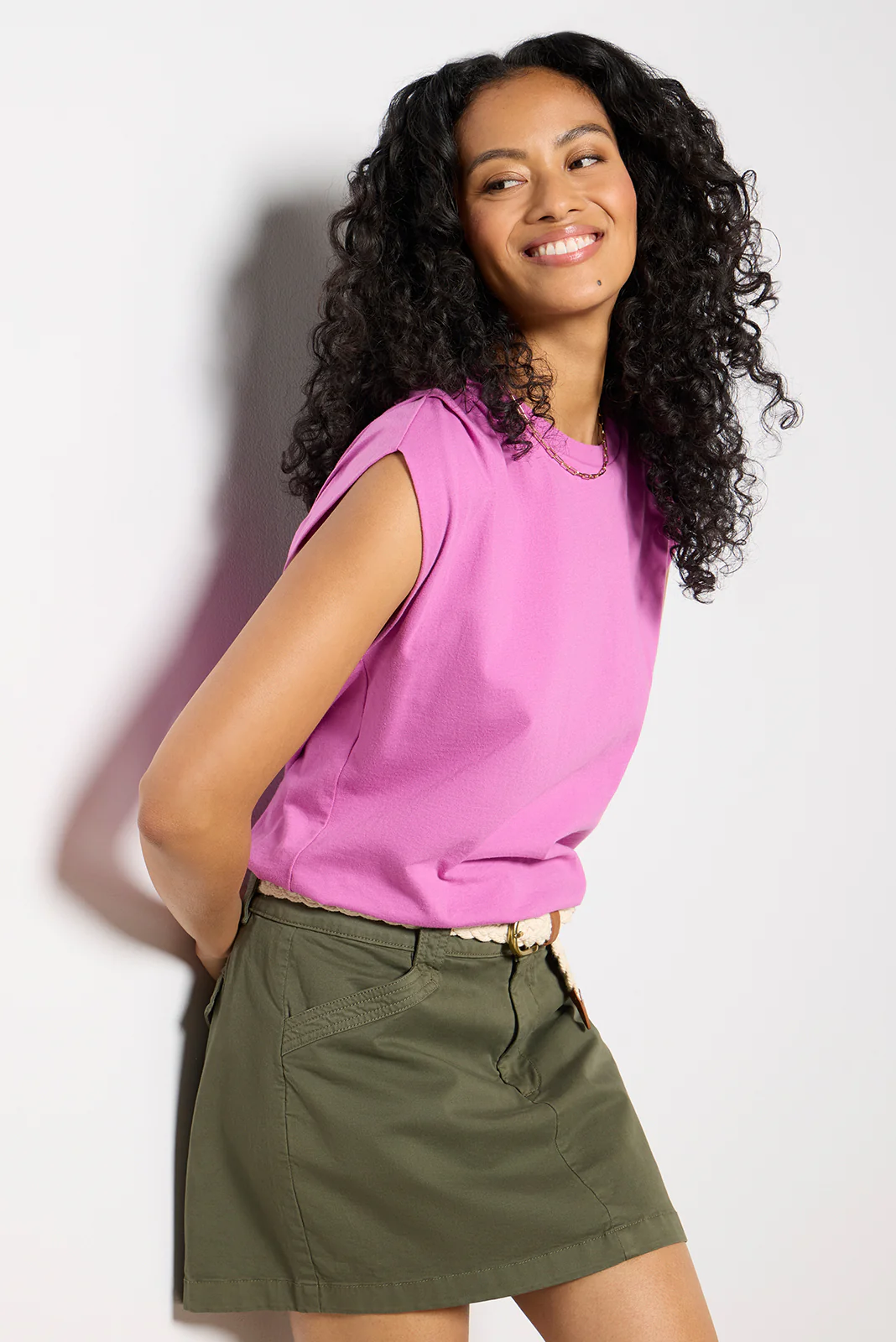 Leah Gathered Tee - Image 6