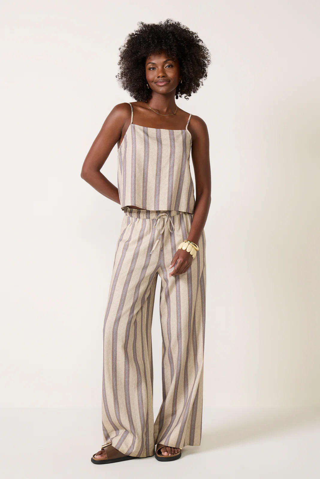 Leah Linen Stripe Pant - Image 6