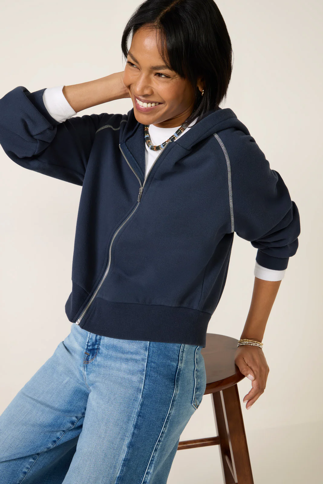 Lennon Zip Up Hoodie - Image 5