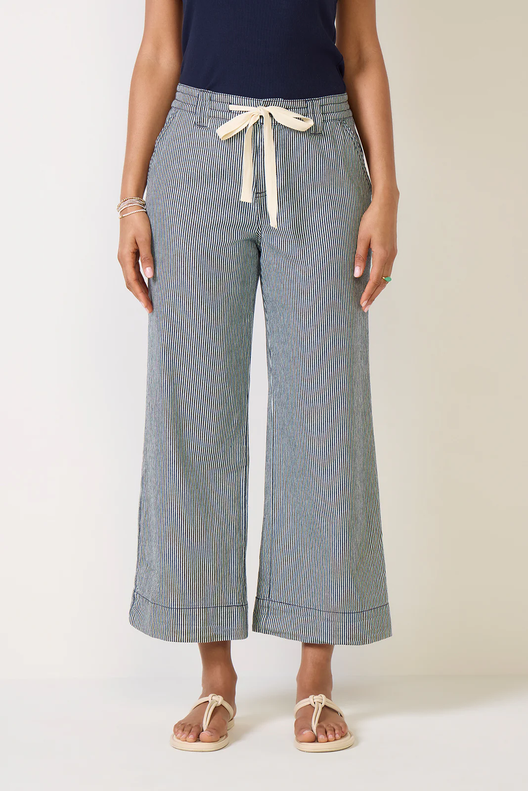 Lily Stripe Cropped Pant - Image 5