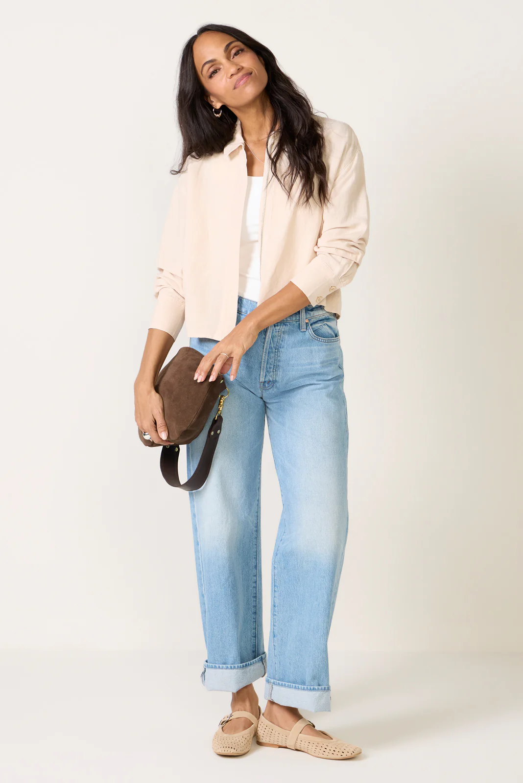 Linen Zip Up Shirt - Image 2