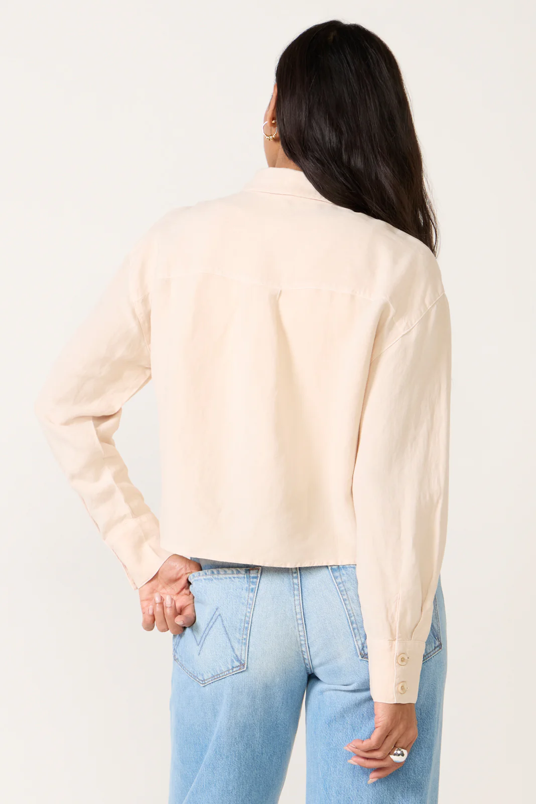 Linen Zip Up Shirt - Image 4