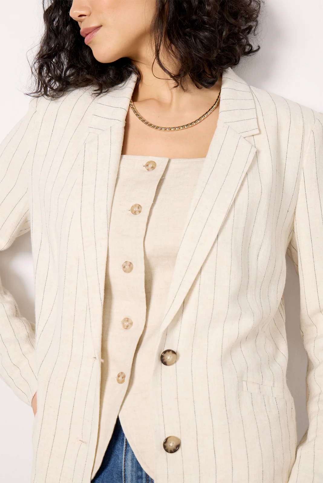 Livingston Pinstripe Blazer - Image 3