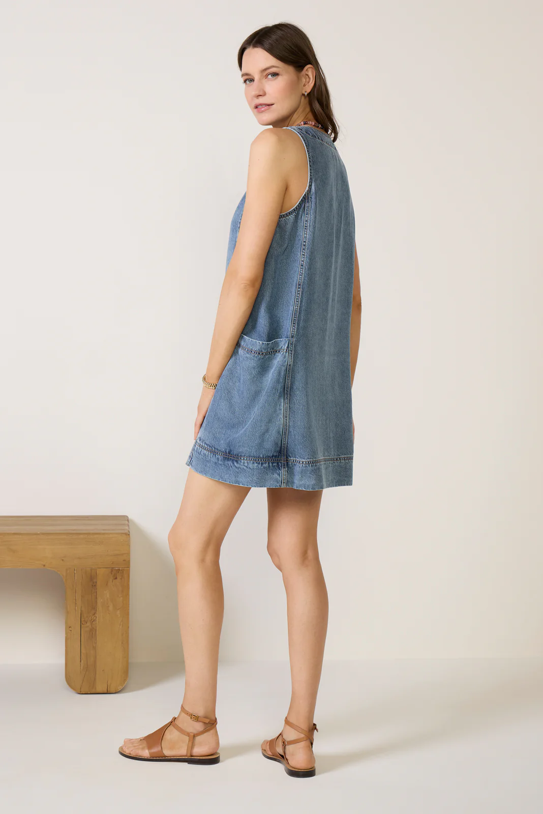 Lounge Denim Mini Dress - Image 4