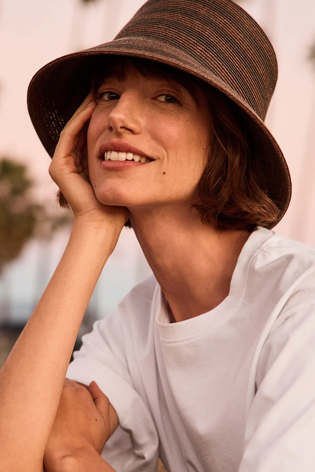 Lulu Striped Sun Hat - Image 3