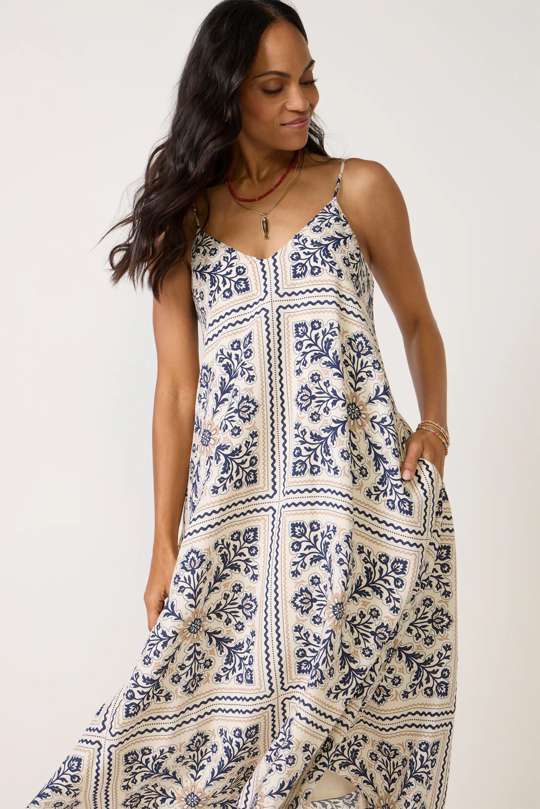 Maggie Handkerchief Midi Dress - Image 2