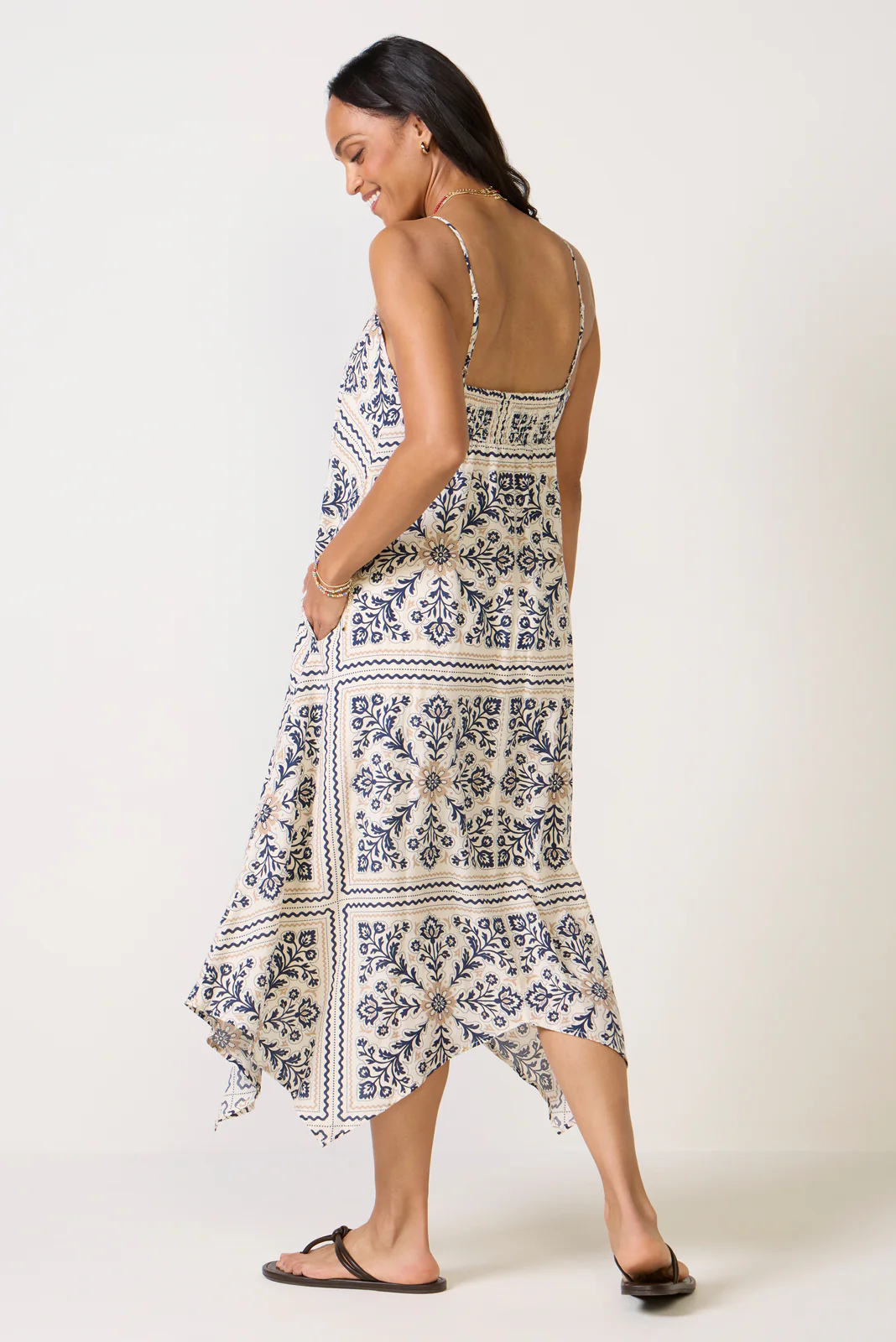 Maggie Handkerchief Midi Dress - Image 4