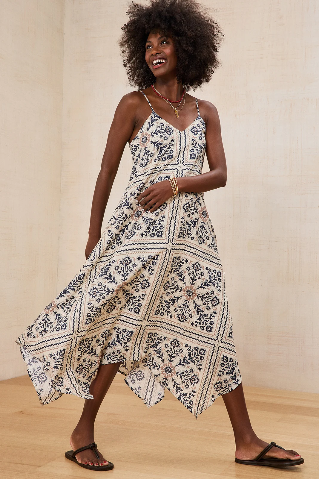 Maggie Handkerchief Midi Dress - Image 6