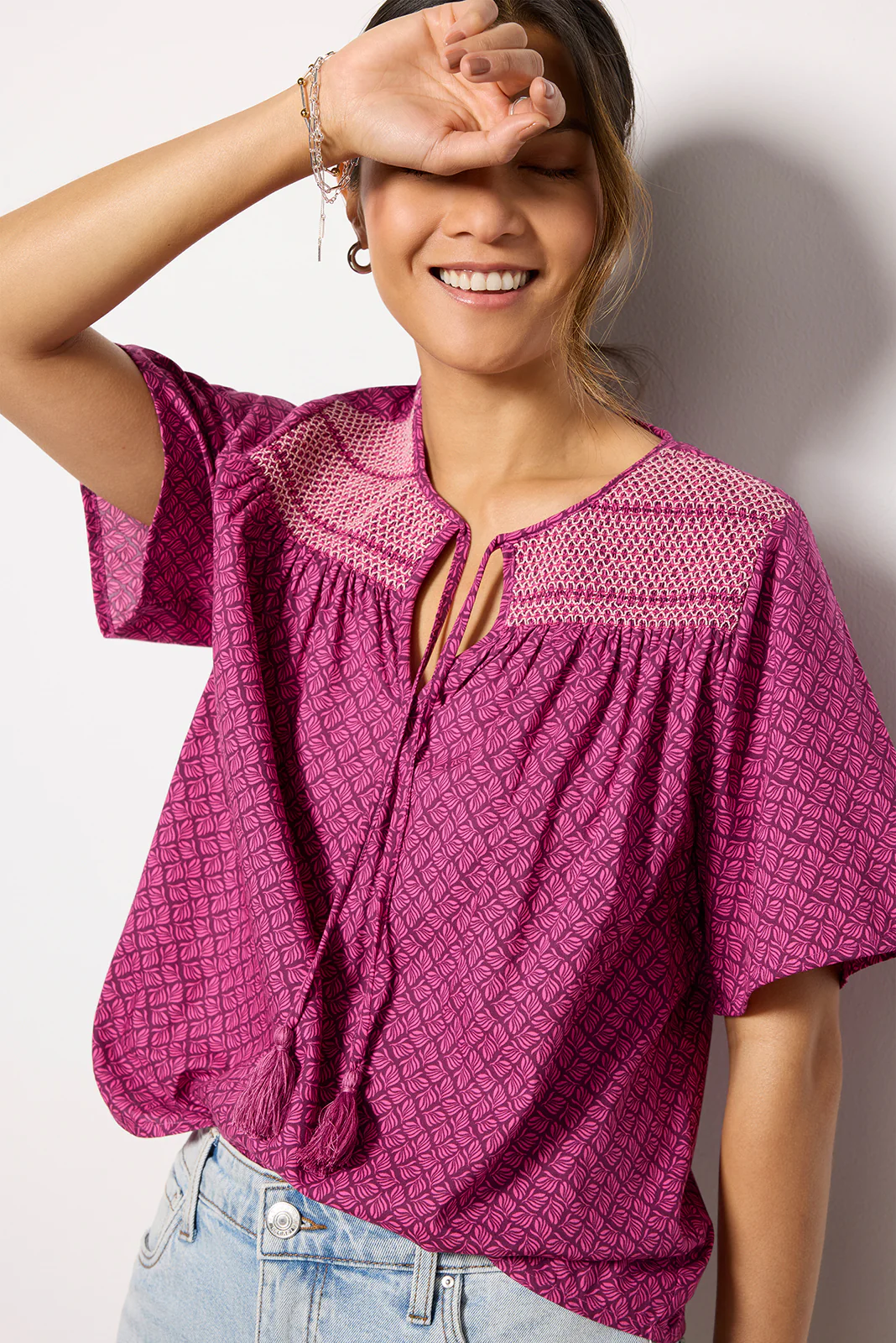 Maisie Smocked Blouse - Image 2