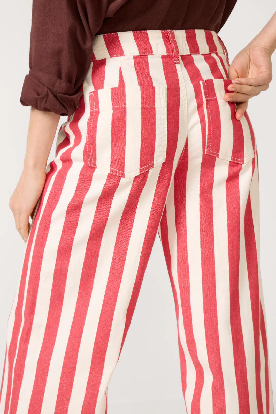 Maker Wide Leg Stripe Pant - Image 3