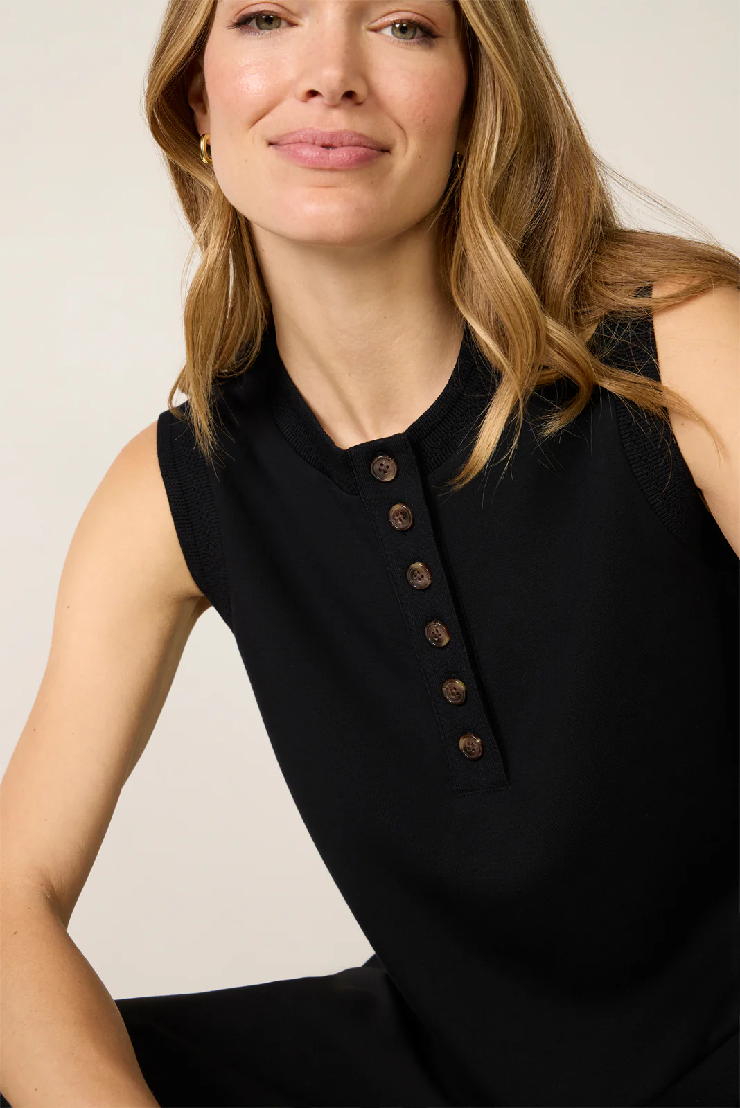 Marla Button Placket Tank - Image 3