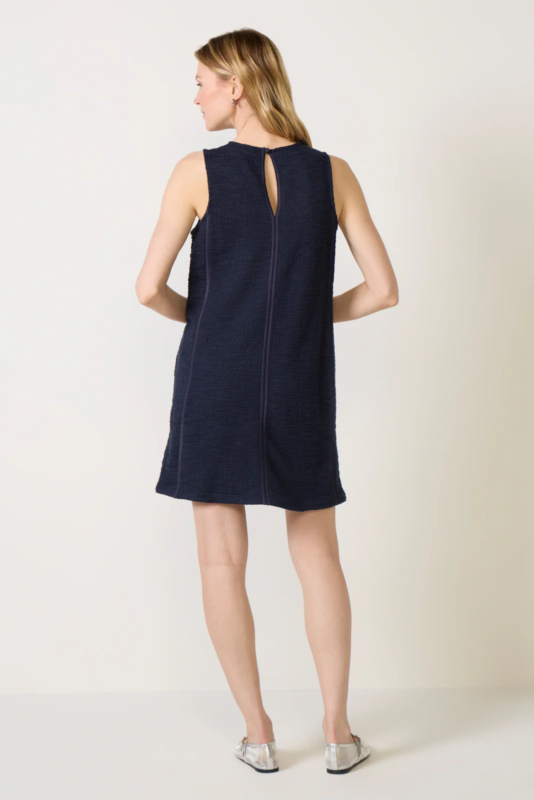 Mary Textured Shift Dress - Image 4
