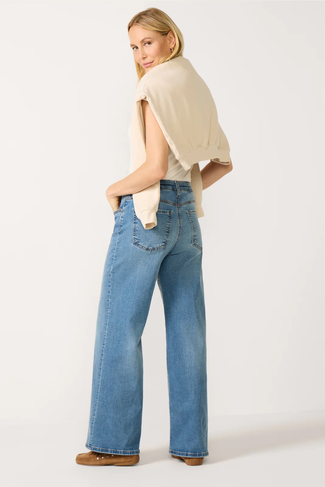 Maya Drawstring Wide Leg Pant - Image 4