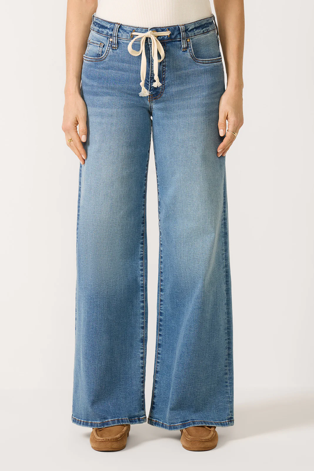 Maya Drawstring Wide Leg Pant - Image 5