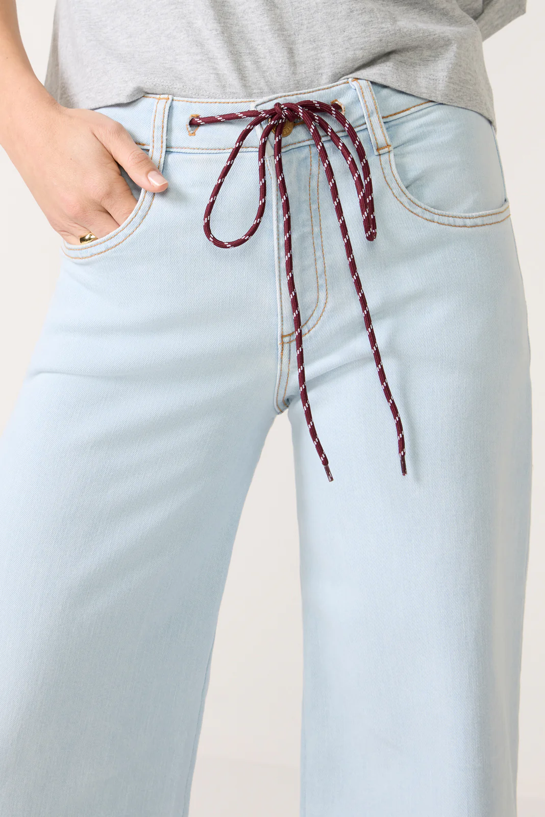 Maya Wide Leg w Tie Waist - Image 2