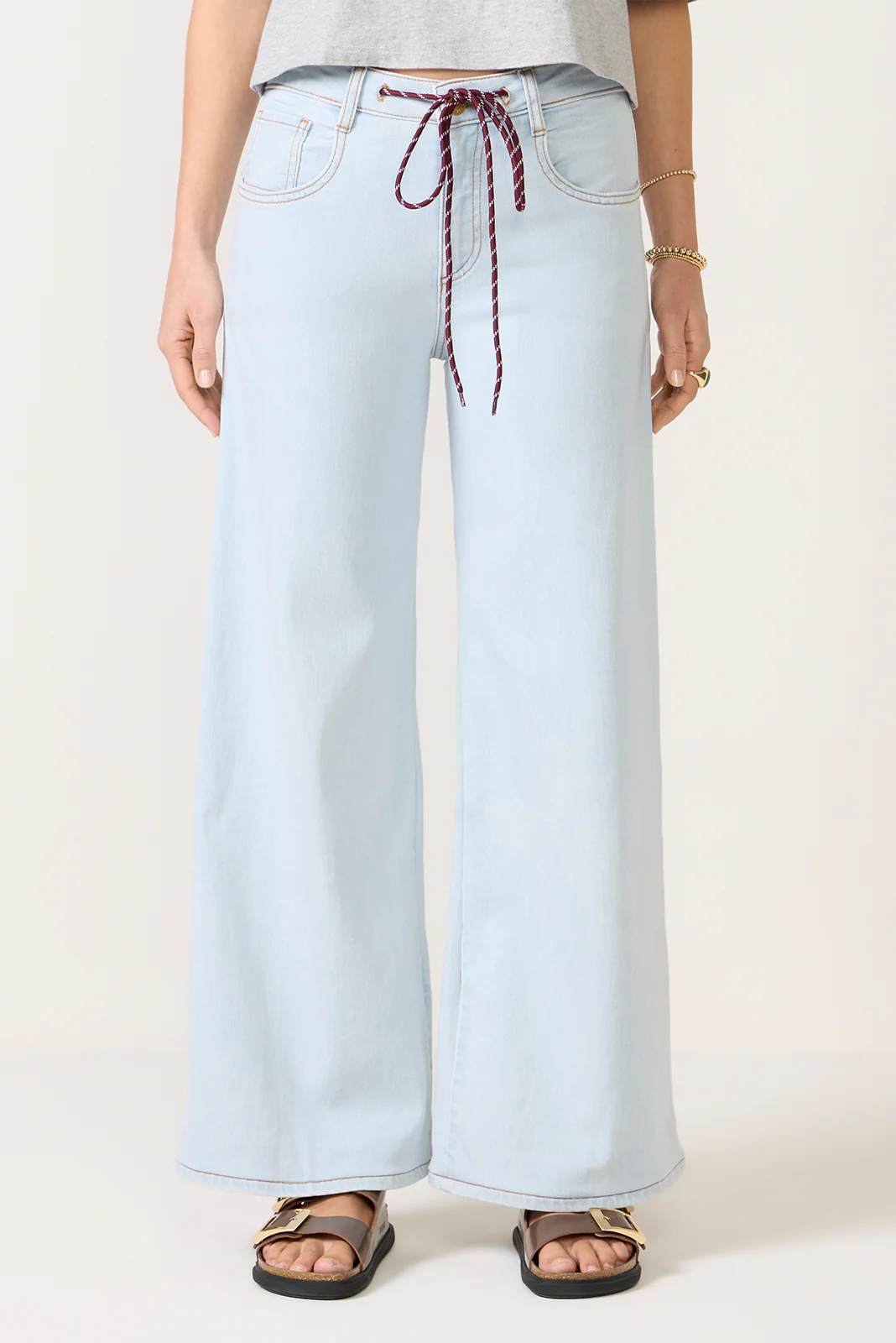 Maya Wide Leg w Tie Waist - Image 5