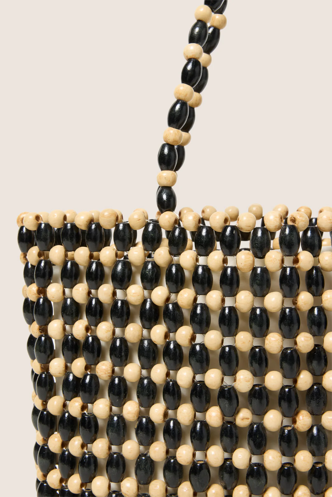 Maya Wood Beaded Handbag - Image 2