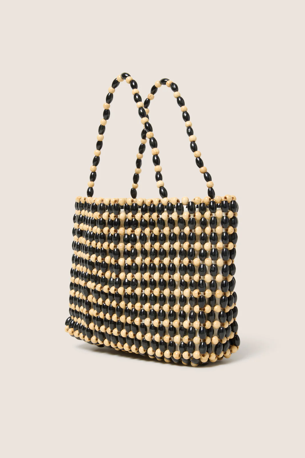 Maya Wood Beaded Handbag - Image 3