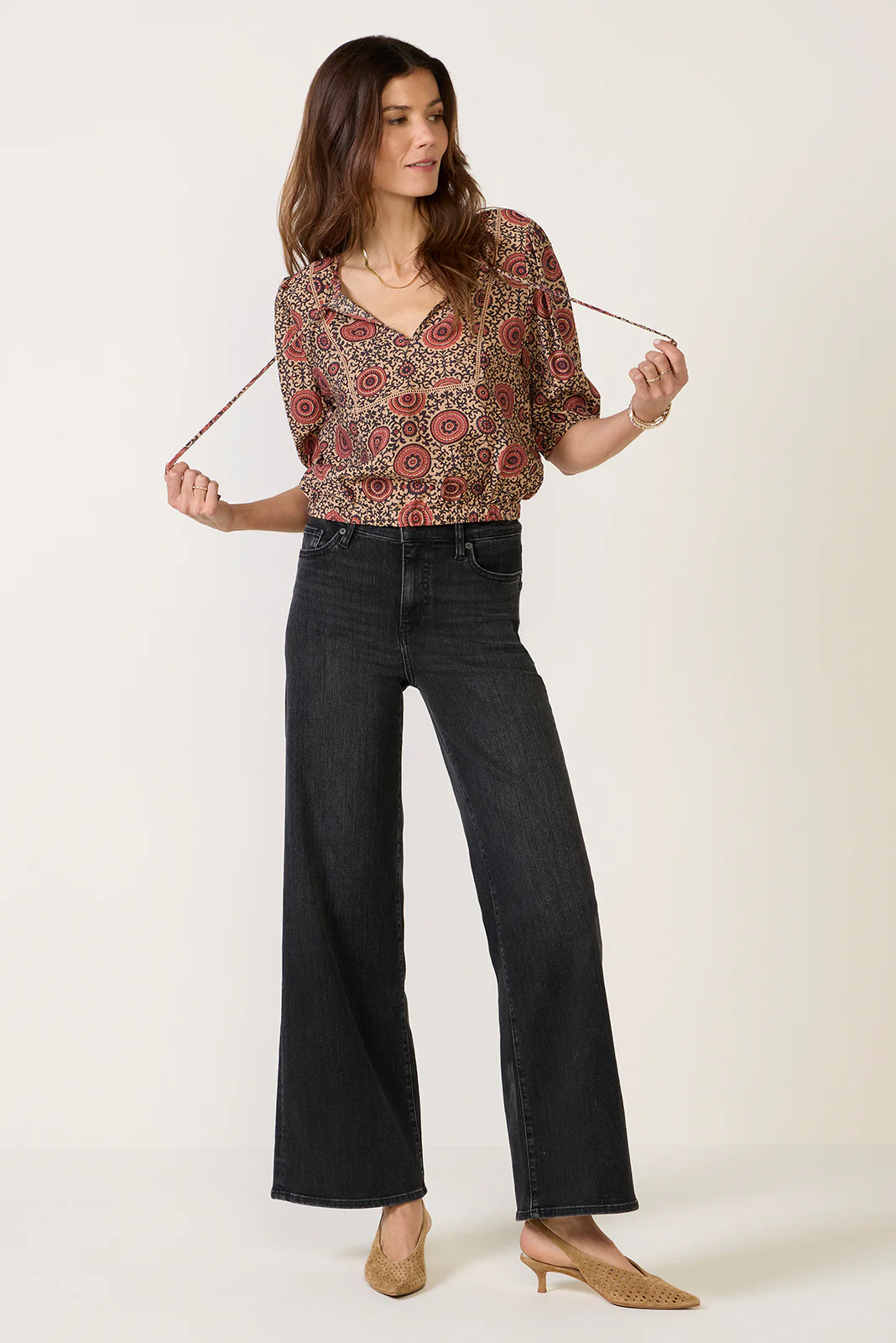 Mckenna Puff Sleeve Blouse - Image 2