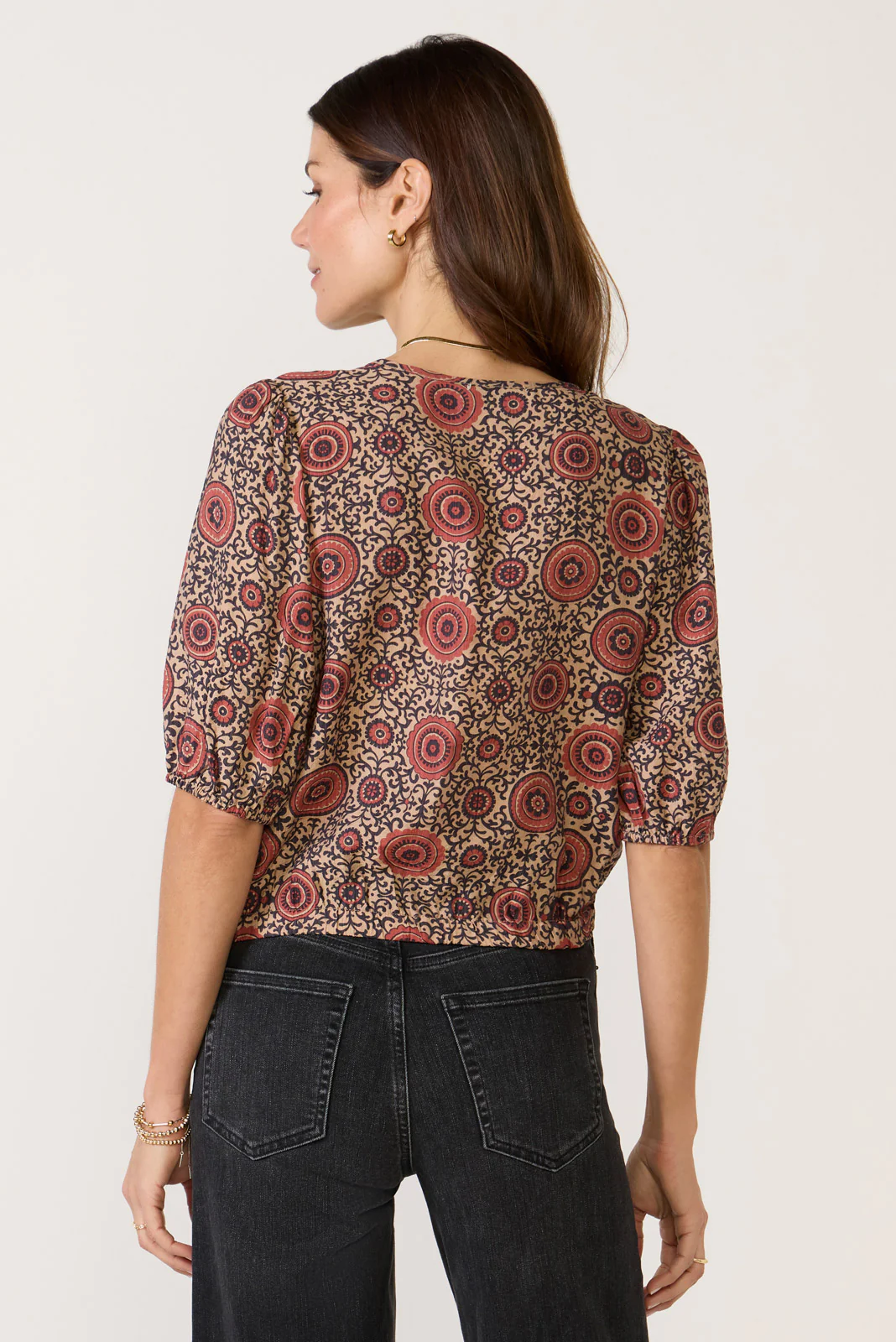 Mckenna Puff Sleeve Blouse - Image 4