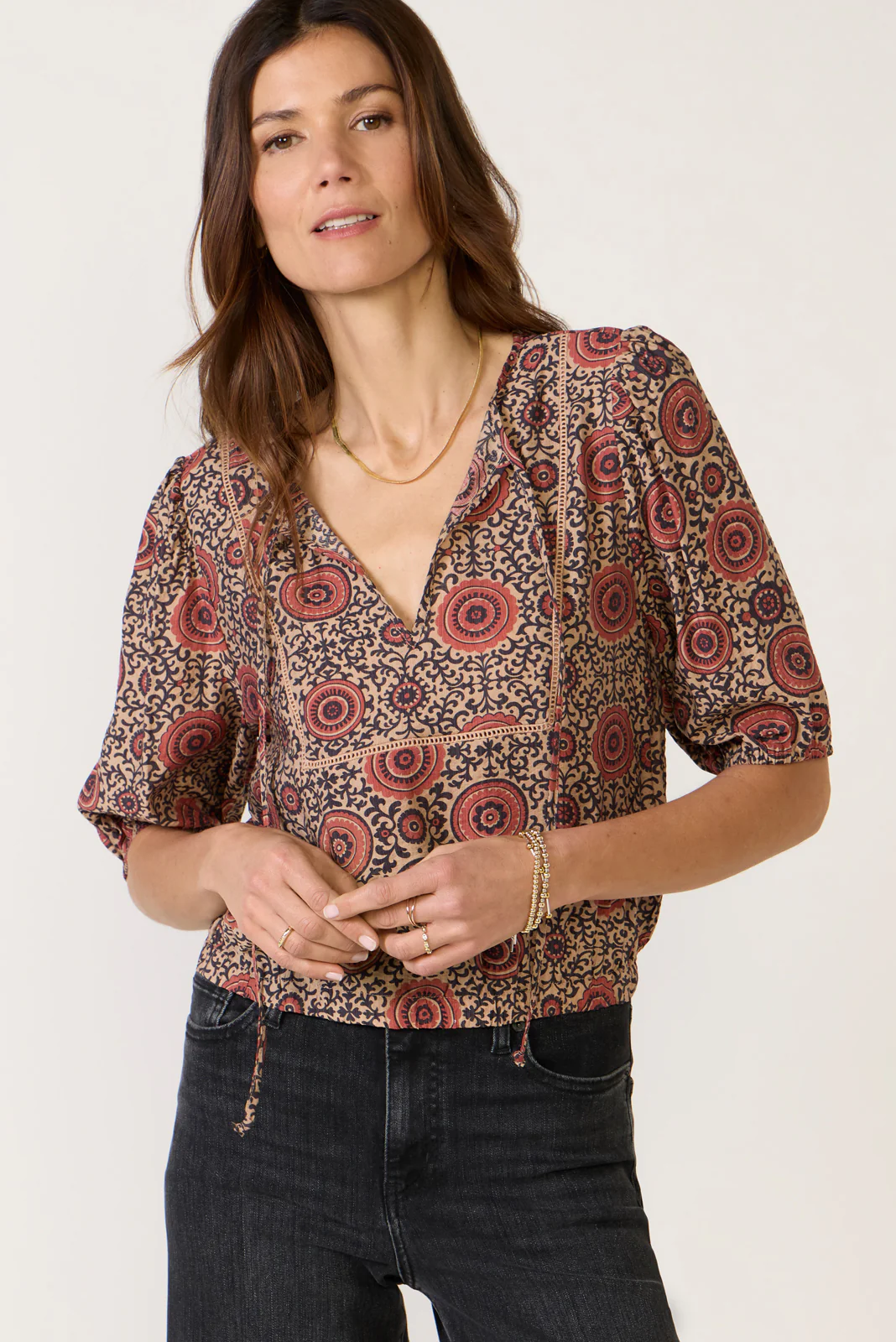 Mckenna Puff Sleeve Blouse - Image 6