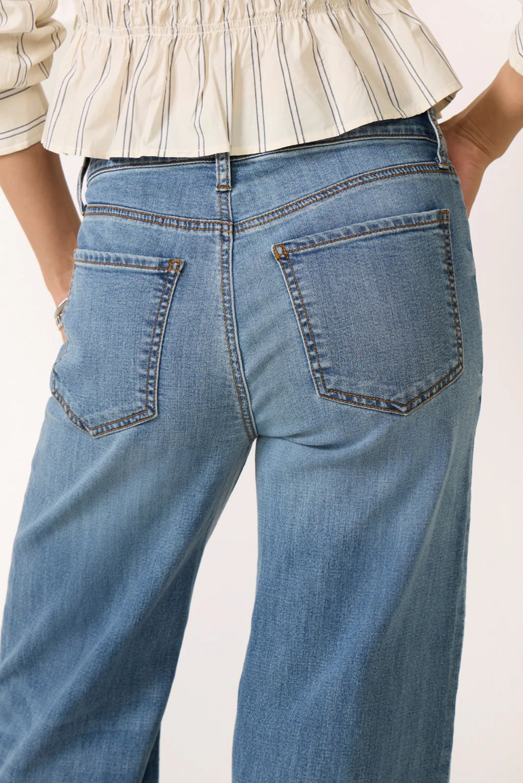 Meg Wide Leg W/ Buttons - Image 3
