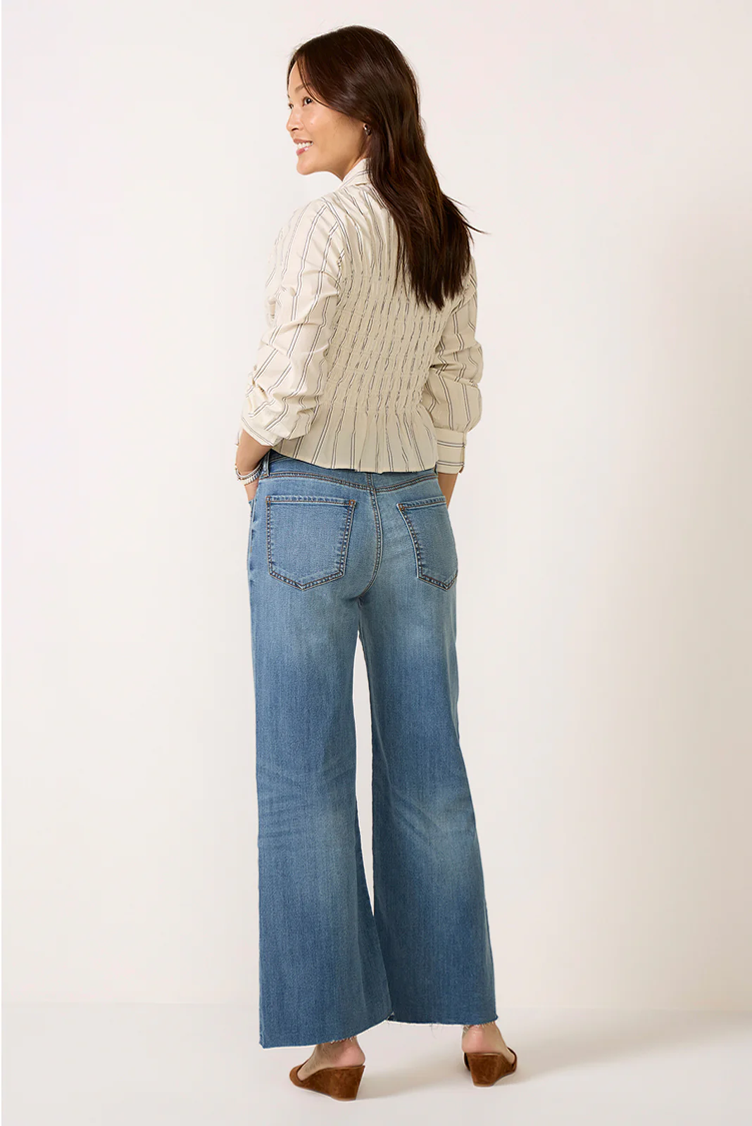 Meg Wide Leg W/ Buttons - Image 4