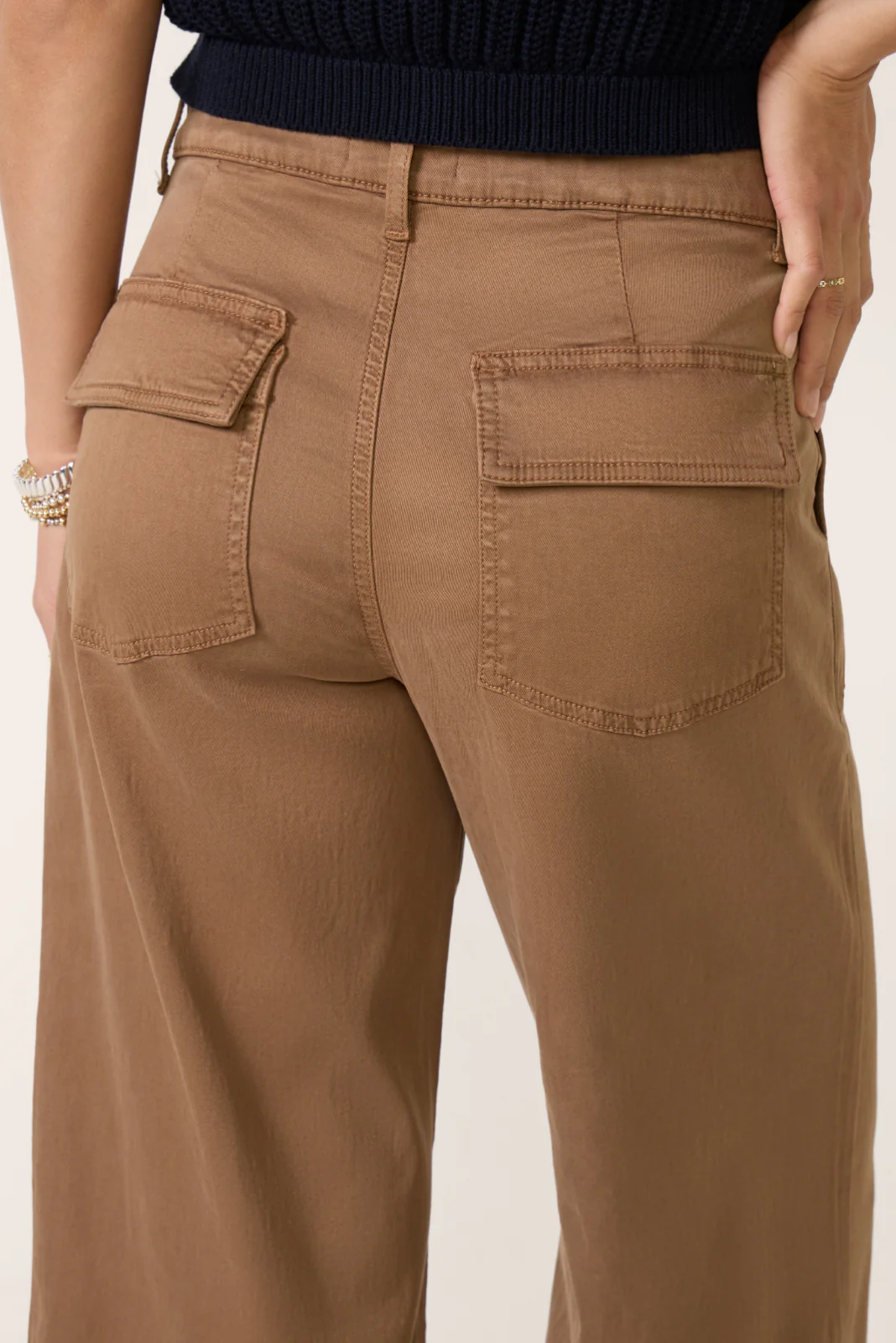 Meg Wide Leg W Porckchop Pocket - Image 3