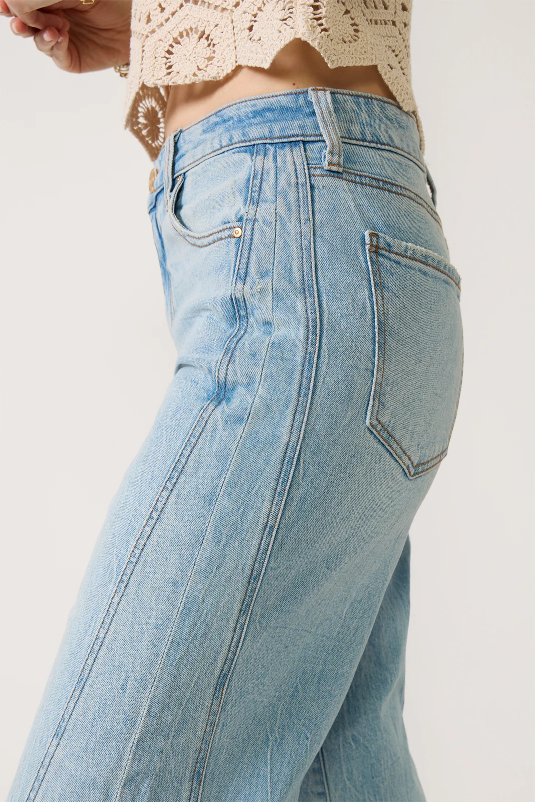 Meg Wide Leg w Side Panel - Image 2