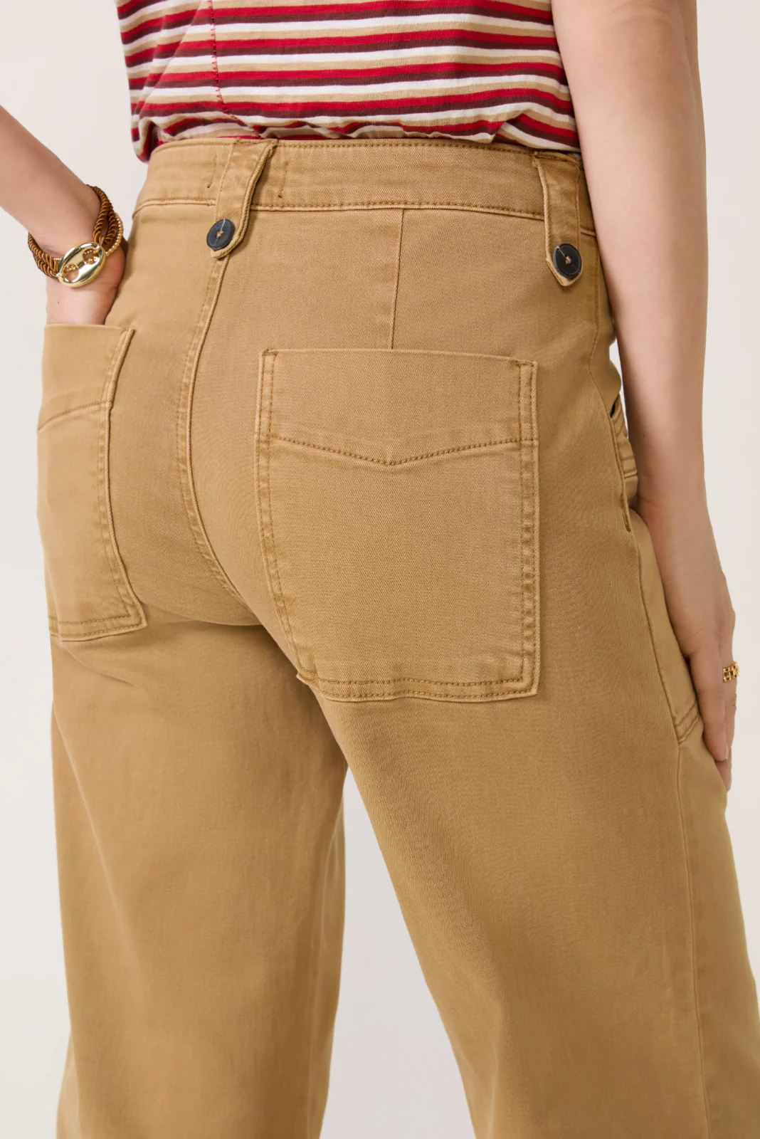 Meg Wide Leg w Utility Pockets Pant - Image 3