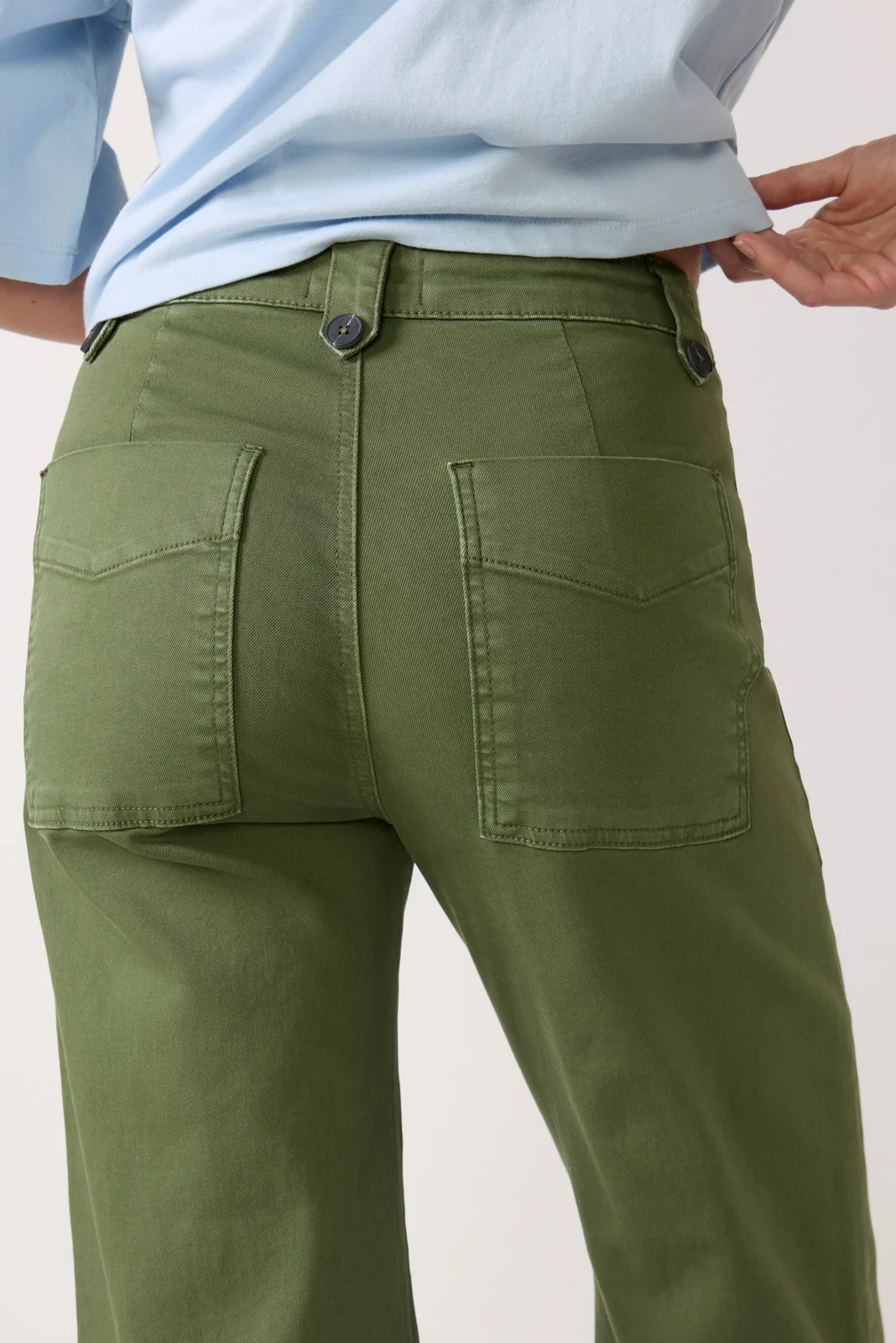 Meg Wide Leg w Utility Pockets Pant - Image 3